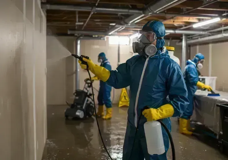 Basement Sanitization and Antimicrobial Treatment process in Hamilton City, CA