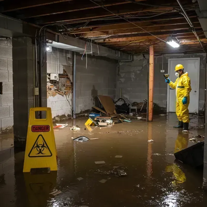 Flooded Basement Electrical Hazard in Hamilton City, CA Property